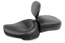 Load image into Gallery viewer, Mustang 82-03 Harley Sportster Wide Touring Solo Seat w/Driver Backrest - Black