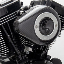 Load image into Gallery viewer, S&amp;S Cycle 08-17 Touring/16-17 Softail Models Stealth Air Cleaner Kit w/ Carbon Fiber Cover