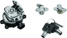 Load image into Gallery viewer, Bikers Choice 14-21 Road King Chrome Ignition Switch &amp; Saddlebag Lock Kit