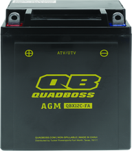 Load image into Gallery viewer, QuadBoss Maintenance-Free AGM Battery QBX12C-FA