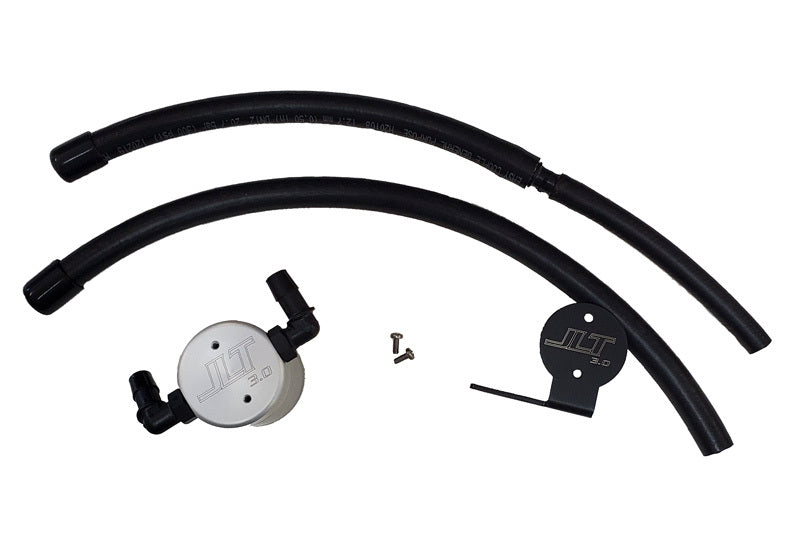 J&amp;L 07-21 Toyota Tundra 5.7L Driver Side Oil Separator 3.0 - Clear Anodized