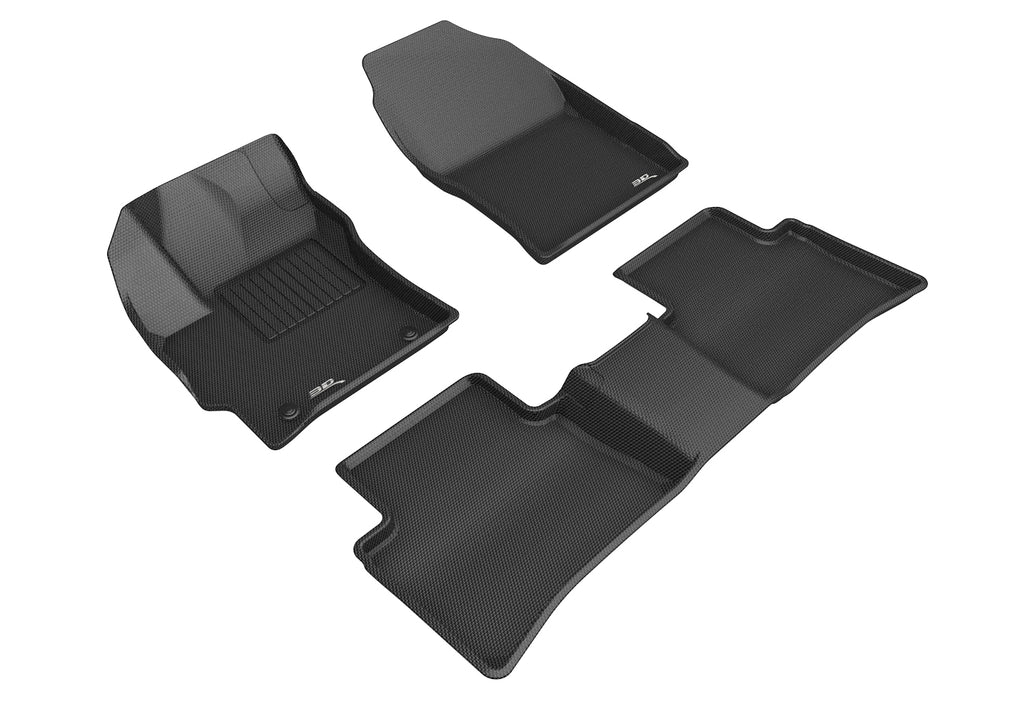 3D MAXpider 2020-2021 Toyota Corolla Sedan Kagu 1st & 2nd Row Floormats - Black